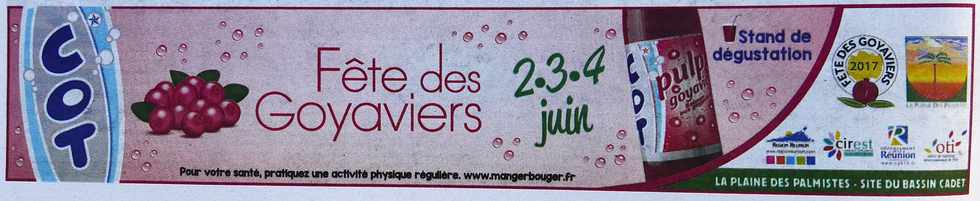 28 mai 2017 - St-Pierre - Encart presse fte des goyaviers