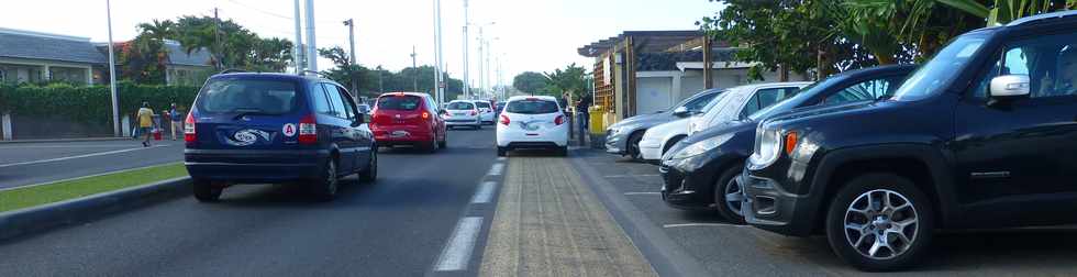 28 mai 2017 - St-Pierre - Bd Hubert-Delisle - Stationnement sur piste cyclable