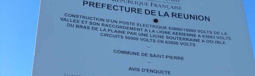 4 juin 2017 - St-Pierre - ZAC Canabady - Liaison souterraine à 63 mille volts