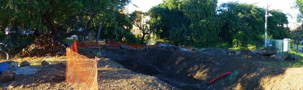 18 juin 2017 - St-Pierre - Mise en souterrain de la ligne haute tension arienne dans la ZAC Canabady