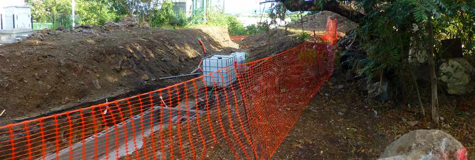 2 juillet 2017 - St-Pierre - Travaux de mise en souterrain d'une ligne HT Zac Canabady