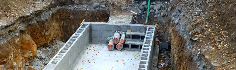 2 juillet 2017 - St-Pierre - Travaux de mise en souterrain d'une ligne HT Zac Canabady