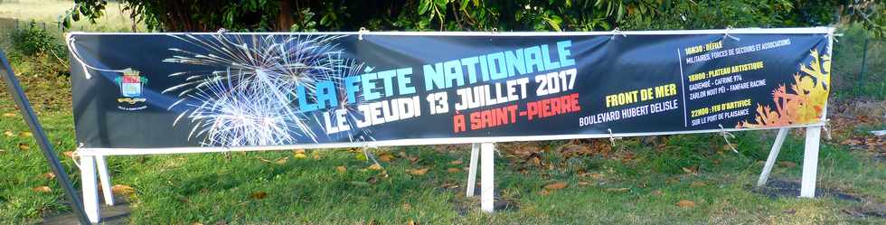 9 juillet 2017 - St-Pierre - Banderole fête nationale