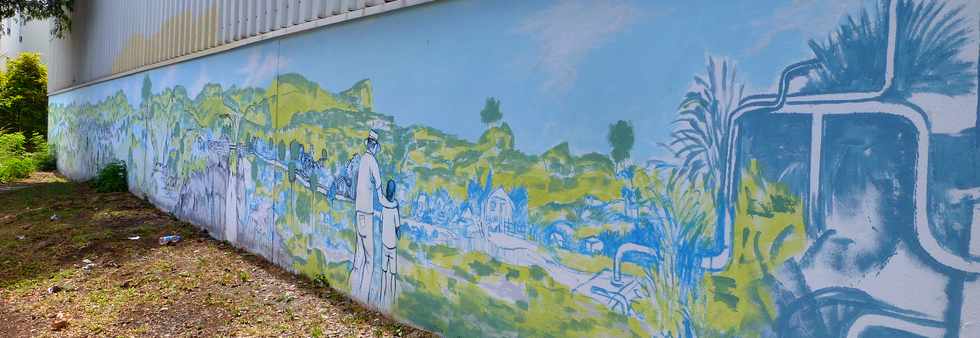 1er octobre 2017 - St-Pierre - Basse Terre - Fresque Charly Lesquelin - Journées de la citoyenneté 2016