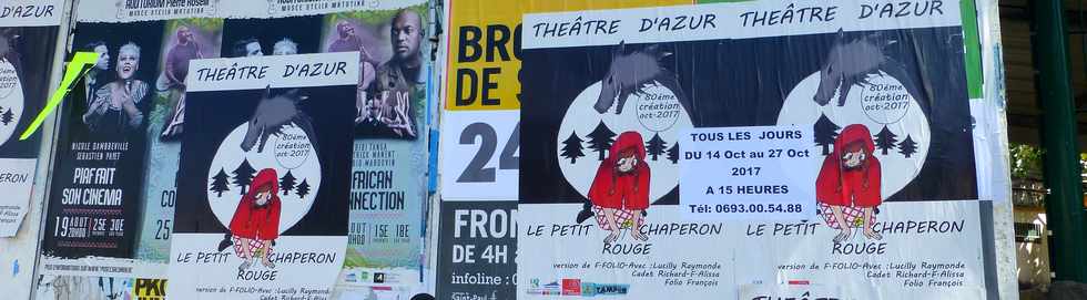 1er octobre 2017 - St-Pierre - Affiche Théâtre d'Azur - Le petit Chaperon Rouge - octobre 2017