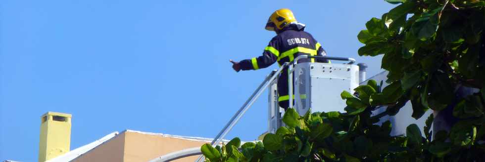 St-Pierre - Incendie du 12 octobre 2017 - Immeuble Les Potes - rue Joseph Hubert