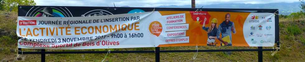 5 novembre 2017 - St-Pierre - Bois d'Olives - Journée d'insertion par l'activité économique