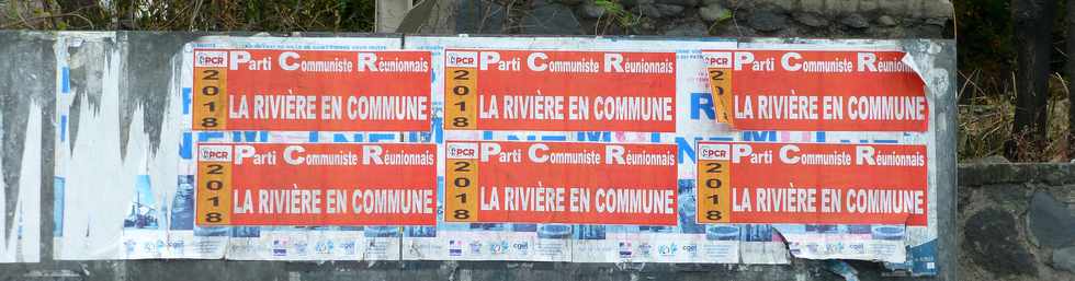 12 novembre 2017 - St-Pierre - Affiche La Rivière en commmune