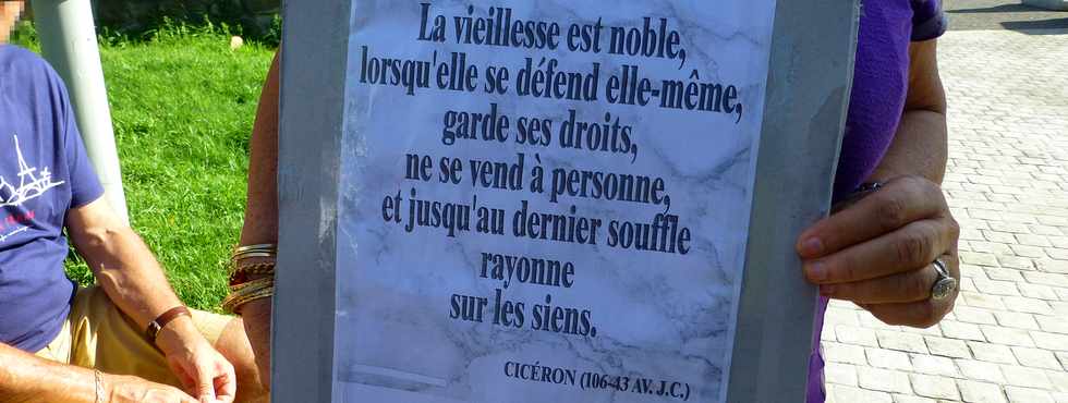 15 mars 2018 - St-Pierre de la Runion - Manifestation des retraits contre l'augmentation de la CSG -