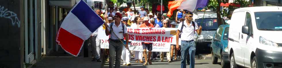 15 mars 2018 - St-Pierre de la Runion - Manifestation des retraits contre l'augmentation de la CSG -