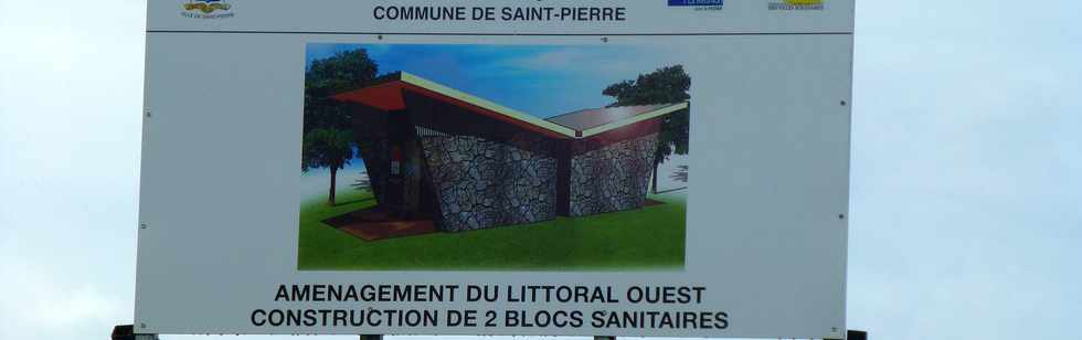 18 mars 2018 - St-Pierre -Amnagement du littoral ouest - Pointe du Diable - Saline Balance - Blocs sanitaires