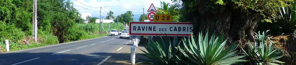 21 mars 2018 - St-Pierre - Ligne des Bambous - Panneau Ravine des Cabris