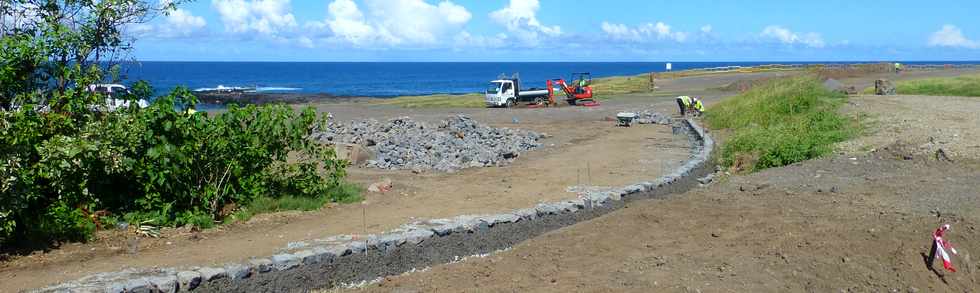 28 mars 2018 - St-Pierre - Pointe du Diable - Chantier amnagement  du littoral ouest -