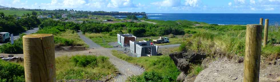 28 mars 2018 - St-Pierre - Chantier de l'amnagement du littoral ouest - Pointe du Diable - Saline Balance - Blocs sanitaires