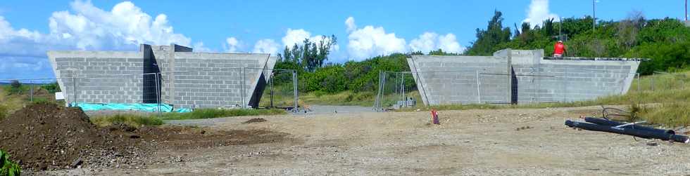 28 mars 2018 - St-Pierre - Chantier de l'amnagement du littoral ouest - Pointe du Diable - Saline Balance - Blocs sanitaires