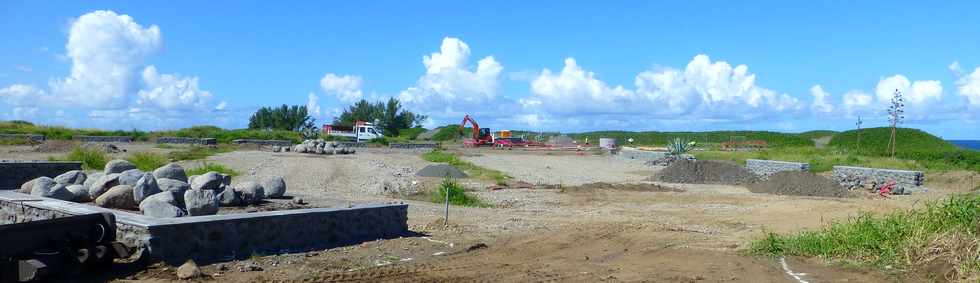 28 mars 2018 - St-Pierre - Chantier de l'amnagement du littoral ouest - Pointe du Diable - Saline Balance -