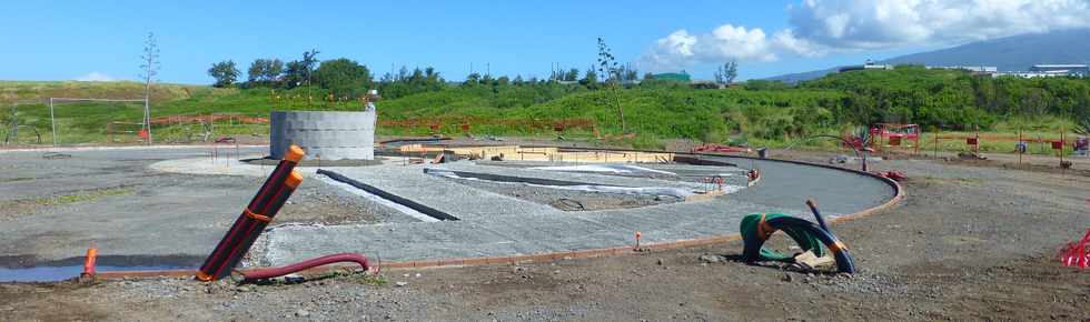 28 mars 2018 - St-Pierre - Chantier de l'amnagement du littoral ouest - Pointe du Diable - Saline Balance - Roue de la charrette