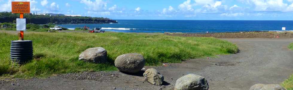 28 mars 2018 - St-Pierre - Chantier de l'amnagement du littoral ouest - Pointe du Diable -