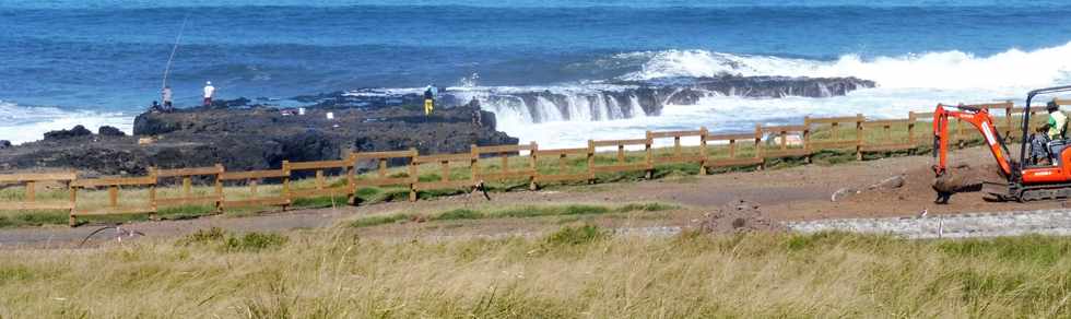 4 mai 2018 - St-Pierre - Chantier amnagement du littoral ouest - Pointe du Diable