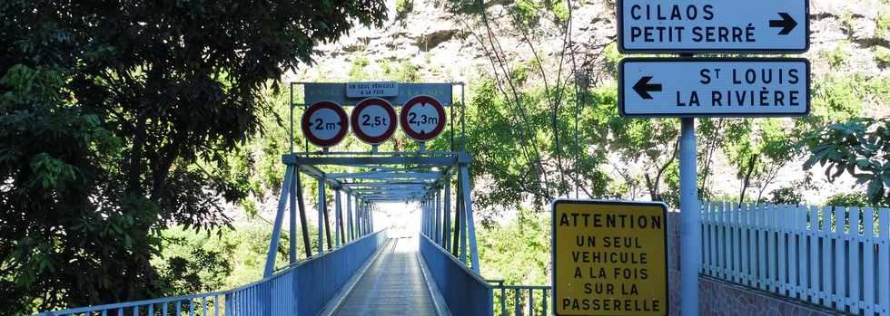 13 mai 2018 - St-Louis - RN5 - Route de Cilaos -  Ilet Furcy - Passerelle  Mhaignerie