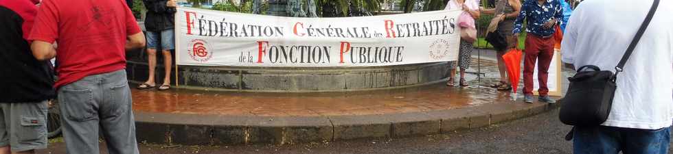 14 juin 2018 - St-Pierre - Rassemblement des retraits pour protester contre la politique gouvernementale