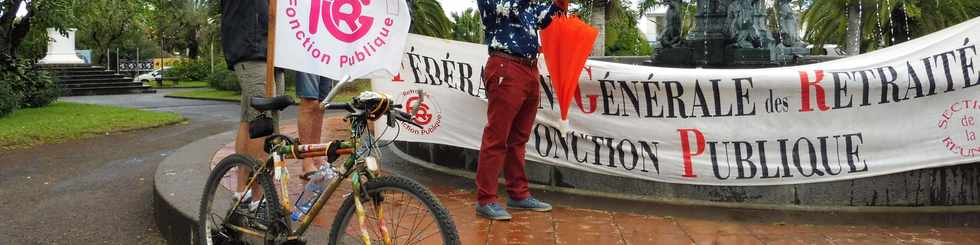 14 juin 2018 - St-Pierre - Rassemblement des retraits pour protester contre la politique gouvernementale