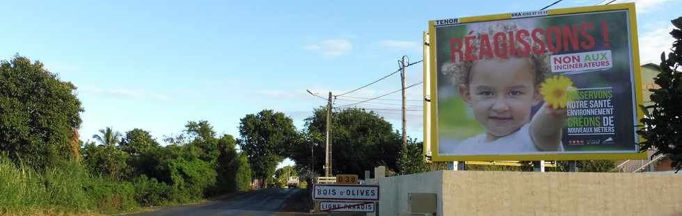 24 juin 2018 - Campagne d'affichage Rgion Runion "Ragissons - Non aux incinrateurs  "