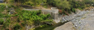 30 septembre 2018 - St-Louis - Amnagements berge de rive droite de la rivire St-Etienne - Cule du vieux pont