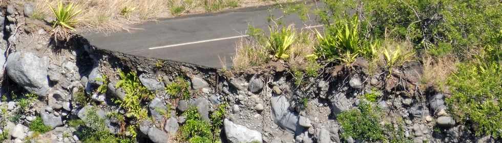 11 novembre 2018 - St-Pierre - Entre-Deux- La Pointe - Vue sur le radier du Ouaki  en travaux