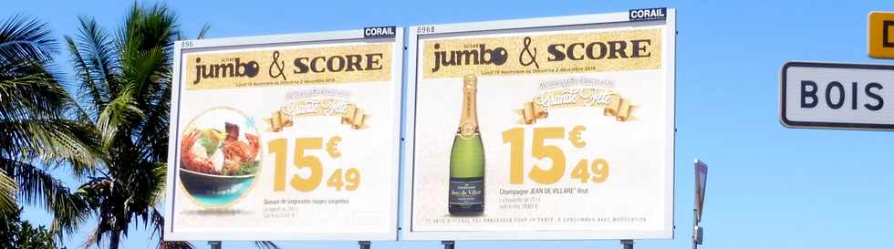 25 novembre 2018 - St-Pierre - Ligne Paradis - Pub Jumbo langoustes et champagne