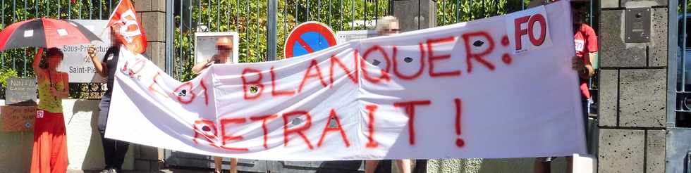 4 avril 2019 - St-Pierre - Manifestation des enseignants contre le projet de loi Blanquer