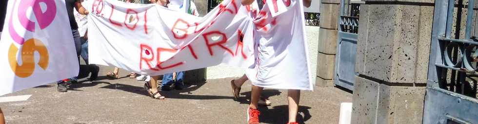 4 avril 2019 - St-Pierre - Manifestation des enseignants contre le projet de loi Blanquer