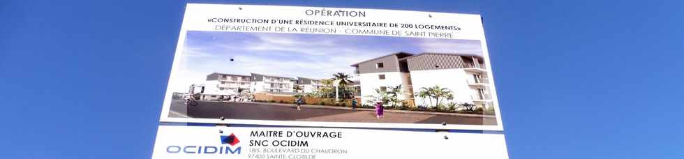 5 mai 2019 - St-Pierre - Terre Sainte - Chantier Résidence universitaire OCIDIM