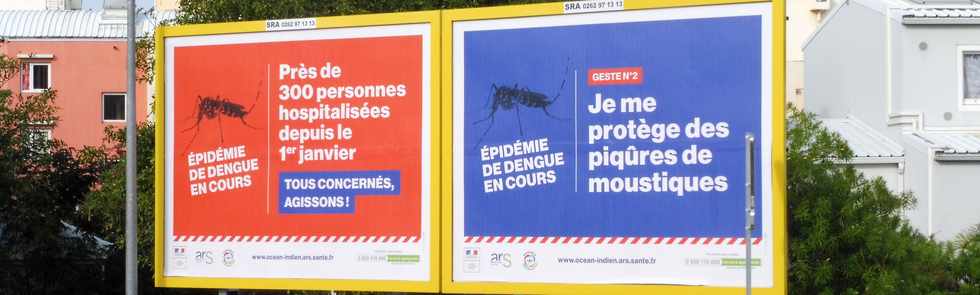 9 mai 2019 - Affiche pub ARS - Epidémie de dengue en cours