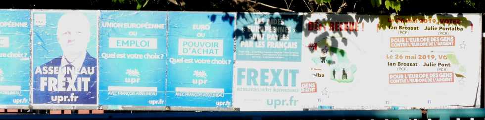 12 mai 2019 - St-Pierre - Panneaux électoraux