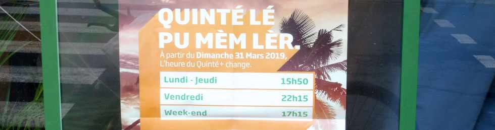 19 mai 2019 - St-Pierre -  Quinté lé pu mèm lèr